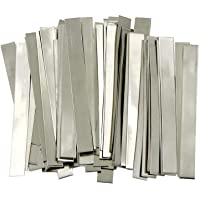 SQINAA Níquel Gaza 0.15x3x100mm 99-6% 100 Piezas De Níquel Puro Plateado Tira Para Soldadura 18650 Tab Para La Batería…